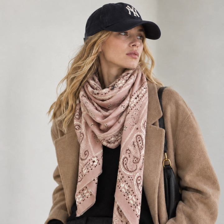 Brushed Bandana Oversized Scarf