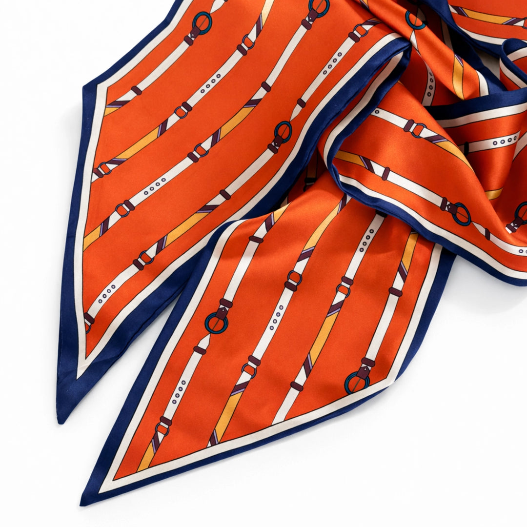 Saddle Stripe Jumbo Twilly Scarf