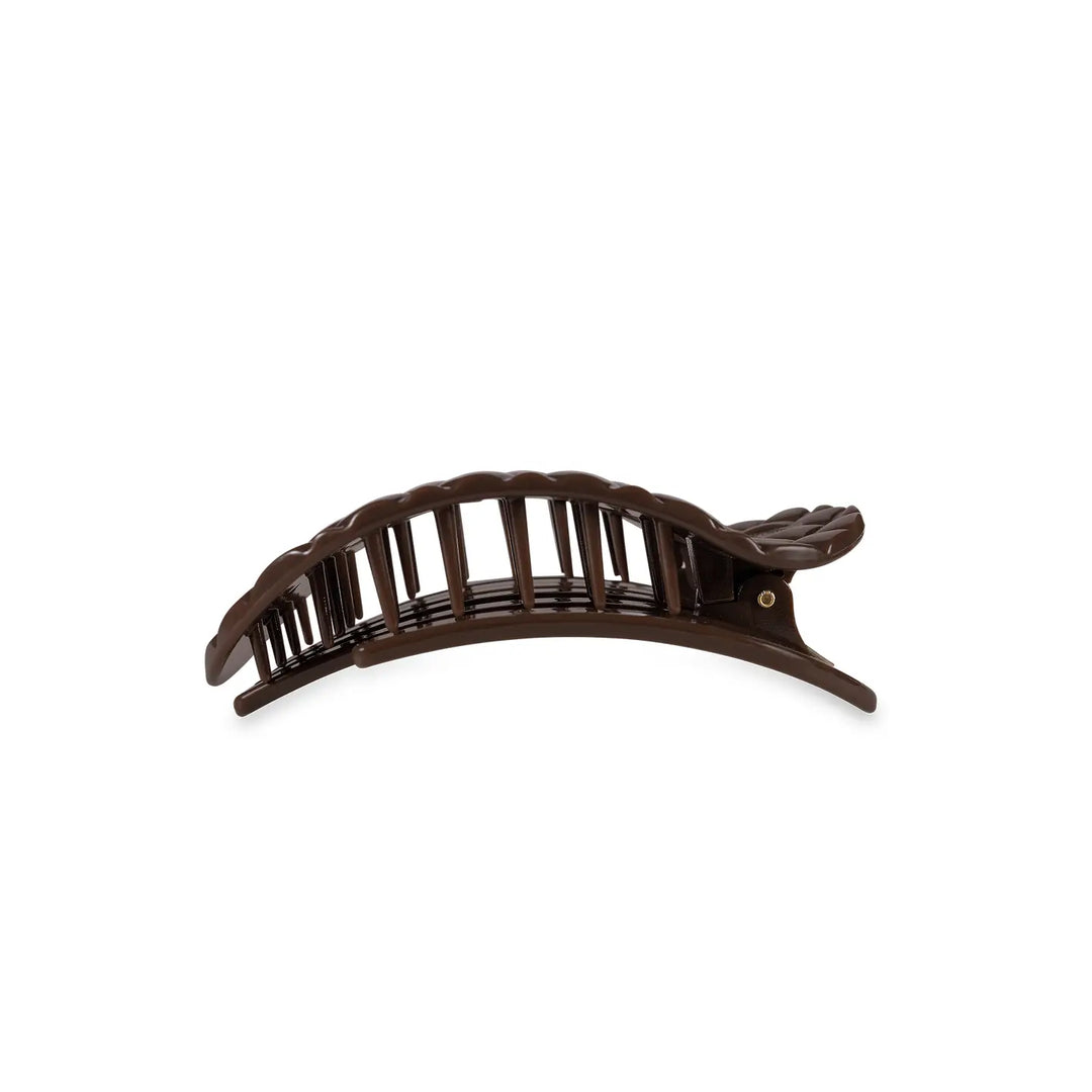 Teleties Quilted Flat Round Clip, SMALL