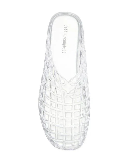 Jeffrey Campbell Sea-Glass Jelly Mule in Clear