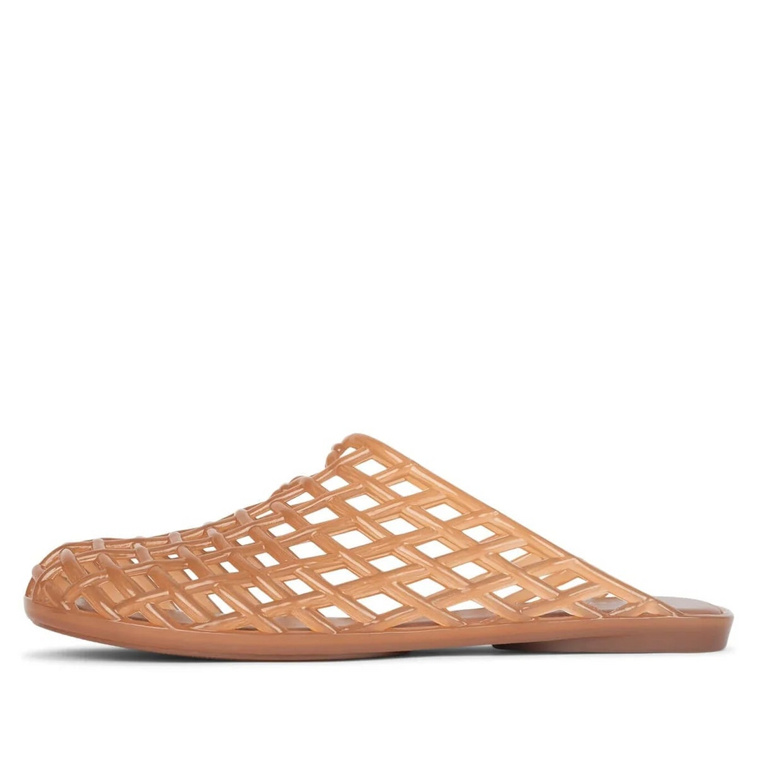 Jeffrey Campbell Sea-Glass Jelly Mule in Caramel